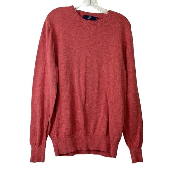 J. Crew Factory Sweater Men's M Salmon Orange Knit Mediumweight - Picture 1 of 12